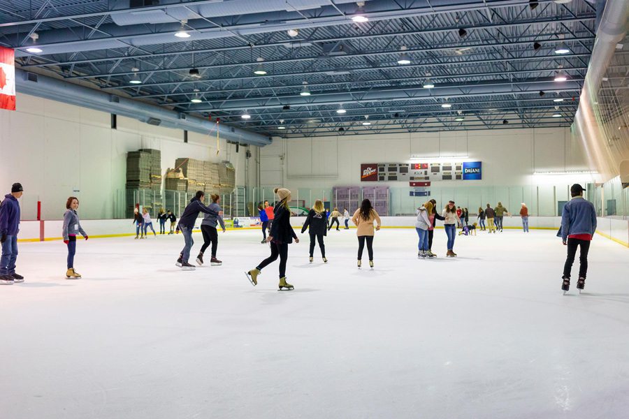 Ice skating at Jordan Valley Ice Park in Springfield MO