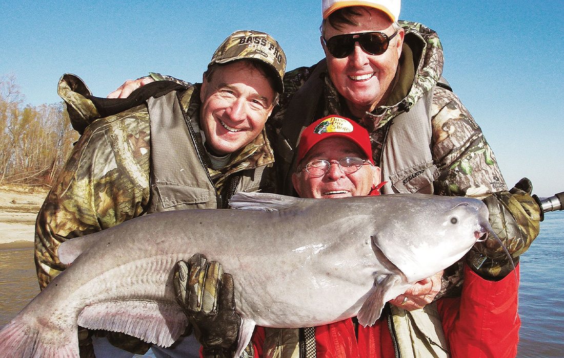 Johnny Morris with Bill Dance and Jack Emmitt on the infamous fishing trip.