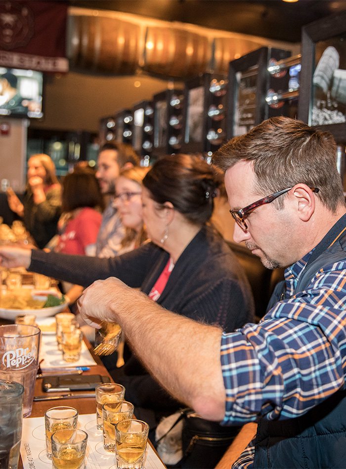 Paul Sundy during a whiskey tasting