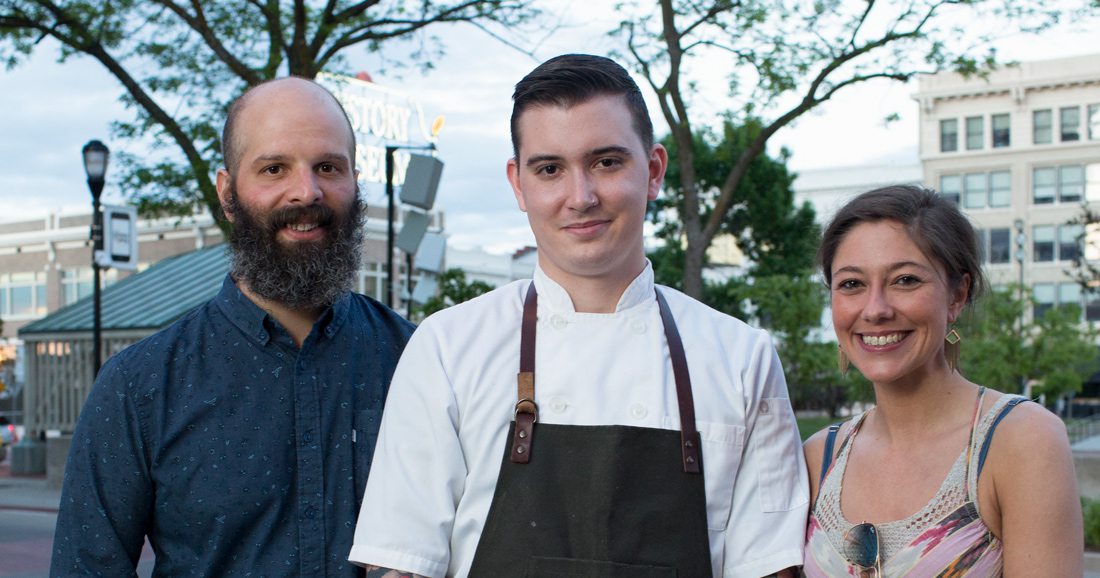 Michael Schmitz, Daniel Ernce and Cassidy Rollins Progress Restaurant