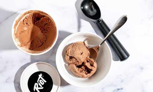 Riot Desserts' dairy-free chocolate ice cream