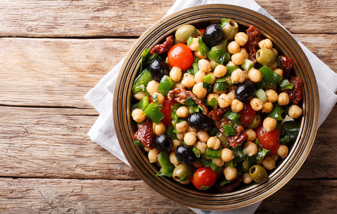 Balela salad stock image