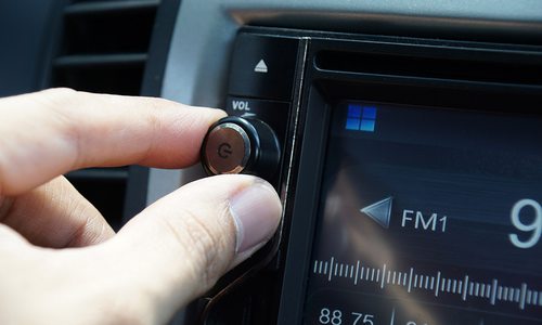 Car radio volume