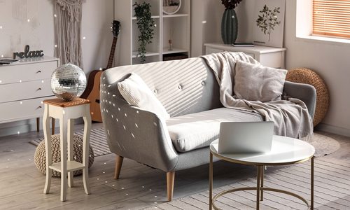 Disco ball used as tasteful home decor