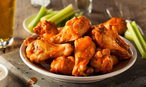 Hot wings stock photo