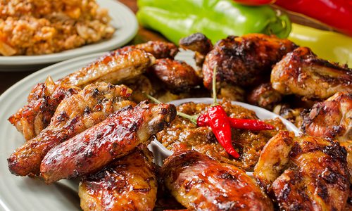 Stock photo of jerk chicken