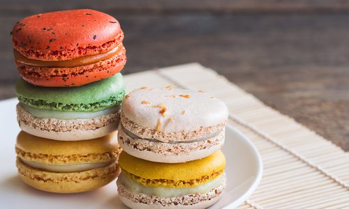 Stock photo of macarons
