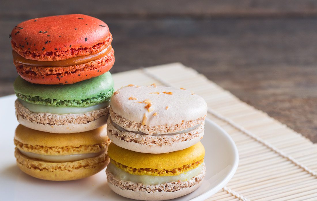 Stock photo of macarons