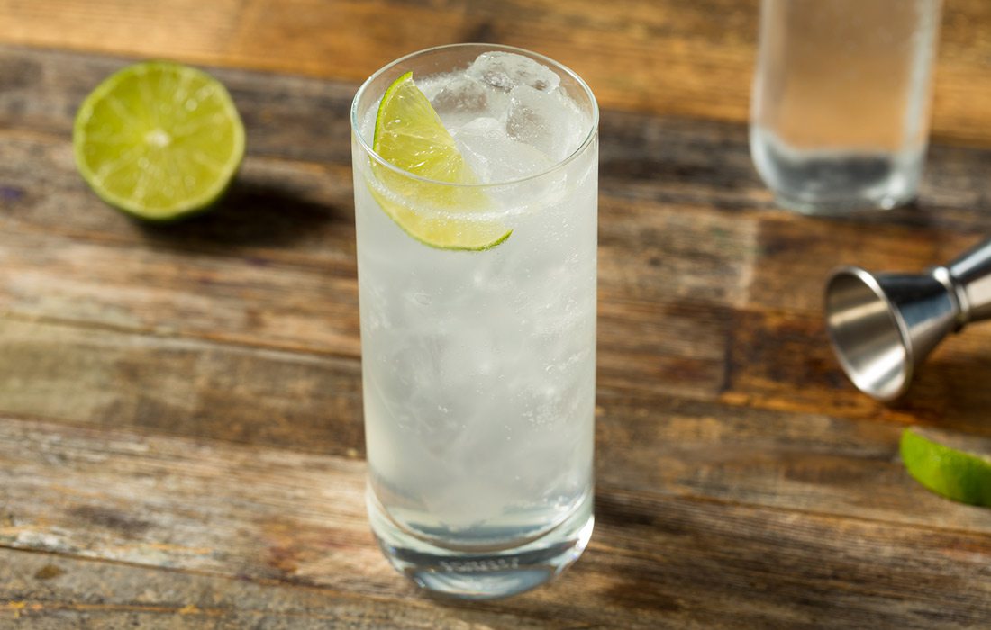 Ranch Water cocktail stock photo