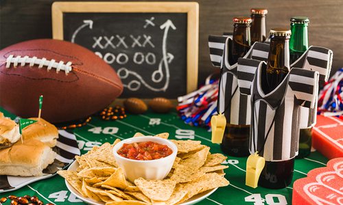 Super bowl party spread