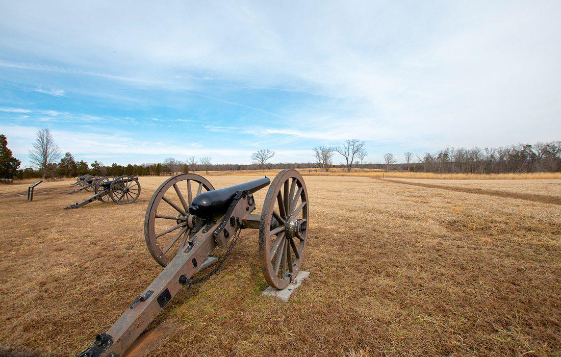 Old cannon at Wilson's Creek National Park