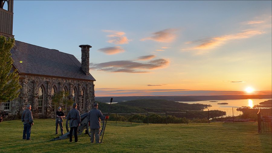 Top of the Rock sunset ceremony overlooking Table Rock Lake