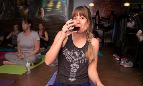 Sip and Shavasana at Cellar + Plate’s WOGA